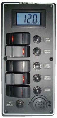 Elektrische Schalttafel Serie PCAL mit digitalem Voltmeter 9/32 V Schaltpanel
