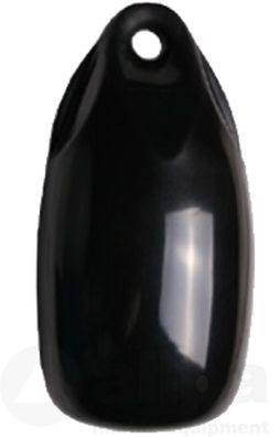 Fender Tropfenmodell "Dumpy" Tropfenfender Fender mit einem Auge schwarz