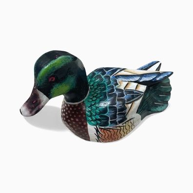 Enten Dekoenten Holzenten bemahlt