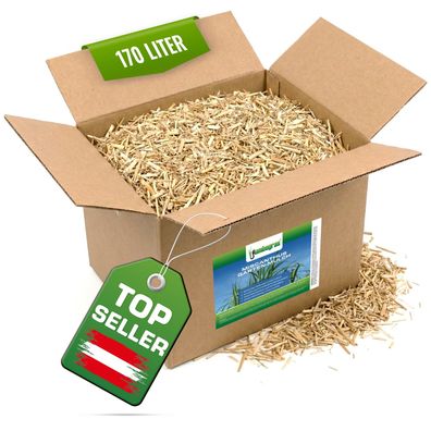 Jumbogras®-Mulch aus Miscanthus-Häcksel, im handlichen Karton