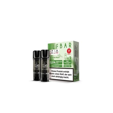 2x Elfbar ELFA Pod - Kiwi Passion Fruit Guava 20mg/ml
