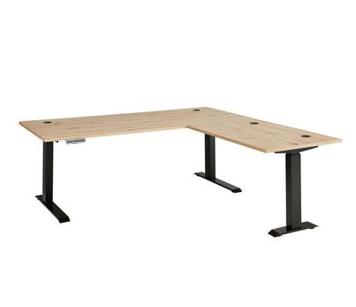 Elektrischer Eckschreibtisch Brego 77 Bürotisch höhenverstellbar