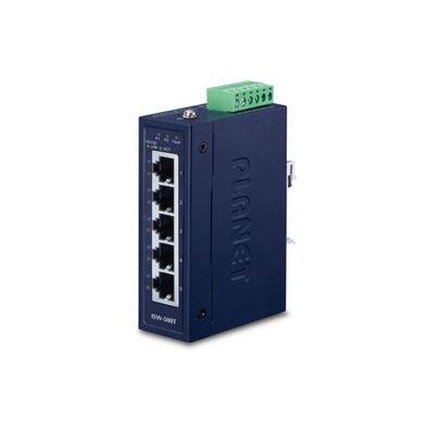 PLANET Industrial 5-Port 10/100TX Compact Ethernet Switch