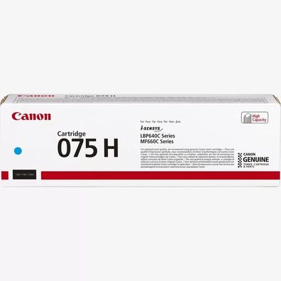 Canon 075H C (Cyan) Original Toner Cartridge BLAU (6368C002)2500 Seiten