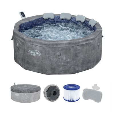 LAY-Z-SPA® Energiespar Whirlpool Carrara AirJet™ mit App-Steuerung, für 6 Personen