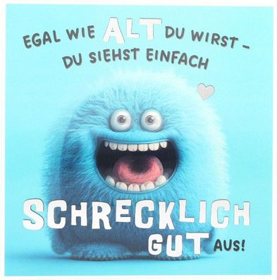 Depesche 14001-024- 3D Grußkarte mit Musik, witzige Geburtstags-Karte mit farbenfrohe