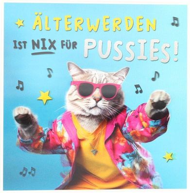 Depesche 14001-054- 3D Grußkarte mit Musik, witzige Geburtstags-Karte mit farbenfrohe