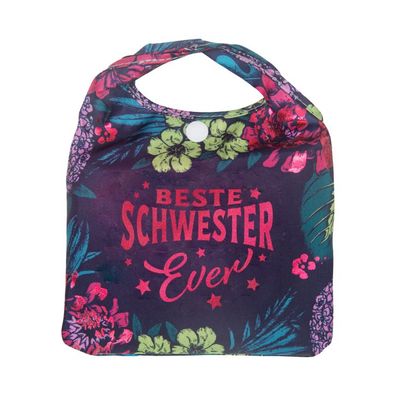 Vorpersonalisierte Glitzernde Einkaufstasche - Shopper Bag Schwester