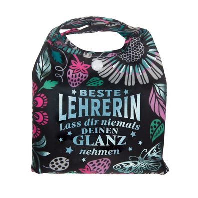 Vorpersonalisierte Glitzernde Einkaufstasche - Shopper Bag Lehrerin
