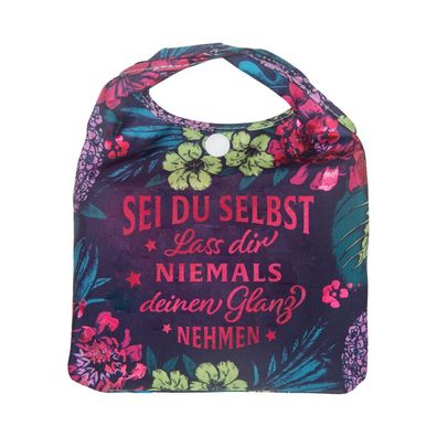 Vorpersonalisierte Glitzernde Einkaufstasche - Shopper Bag Sei du selbst