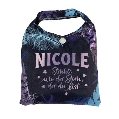 Vorpersonalisierte Glitzernde Einkaufstasche - Shopper Bag Nicole