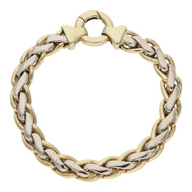 Armband Gold 585 Damen bicolor Second Hand wie neu 25326474 getragen