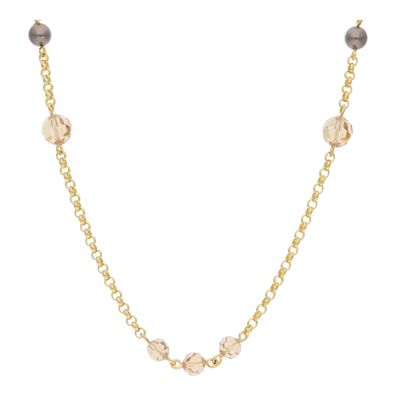 Kette Swarovski Kristalle Perlen Second Hand wie neu 25326491 getragen