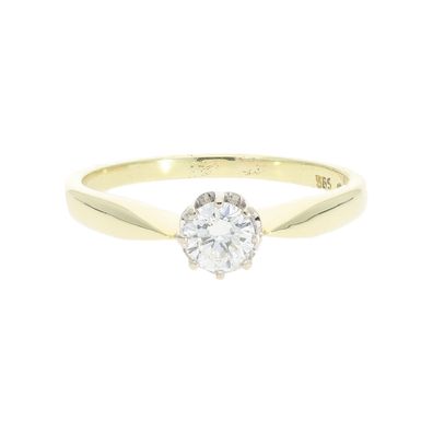 Diamantring Solitär ca. 0,40 ct Brillant Second Hand 25326517 getragen wie neu