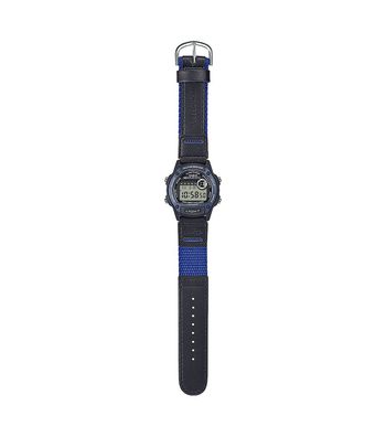 Casio Armbanduhr Herren Digital Chronograph W-220HF-2AVEF Quarz, Blau, Schwarz