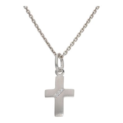 JuwelmaLux Anhänger Kreuz 925/000 Sterling Silber mit Zirkonia JL20-02-0876