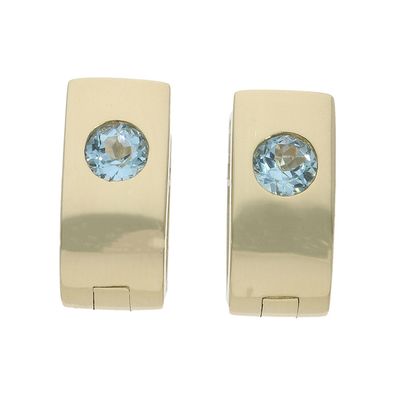 Ohrringe Damen mit Blautopas Gold 333 Second Hand 25326499 getragen wie neu
