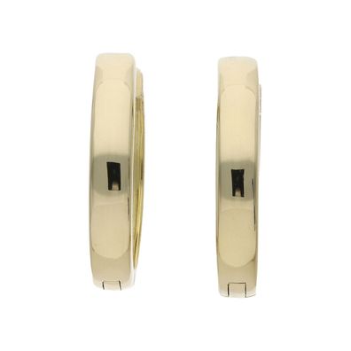 Creolen Gold 585 Massiv mit Scharniere Second Hand 25326498 getragen wie neu