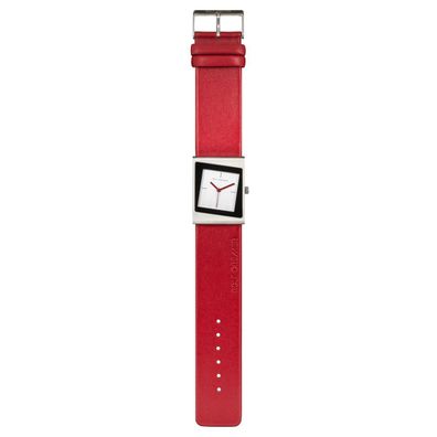 Rolf Cremer unisexuhr Style 2 500052 mit Roten Lederband, Edelstahl