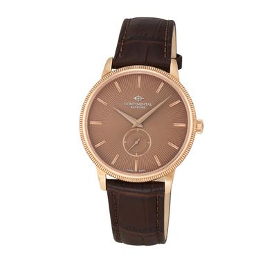 Continental Herrenarmbanduhr 15201-GT556630 Leder, braun