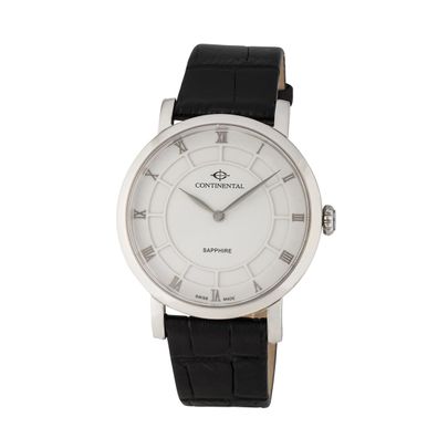 Continental Herrenarmbanduhr 14202-GT154710 Leder, schwarz