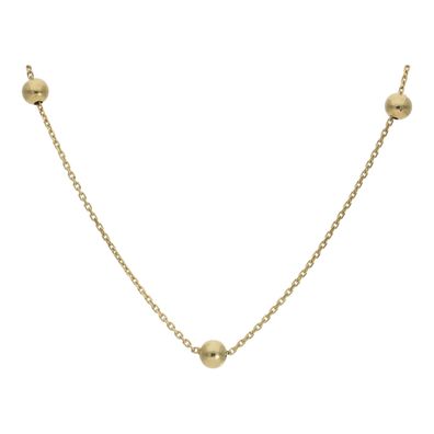 Goldkette Damen 585 Kugeln Anker Kette Second Hand 25326565 getragen wie neu