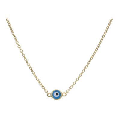 Goldkette Damen 585 Emailiert Türkis Auge Second Hand 25326566 getragen wie neu