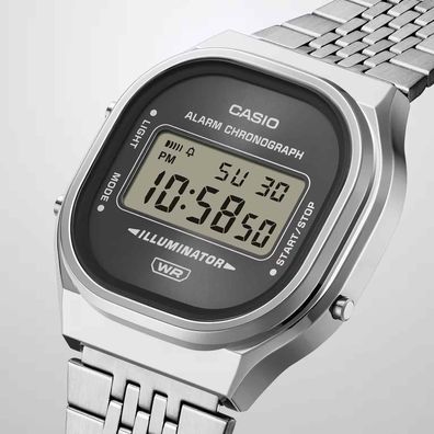 Casio Armabanduhr Edgy Collection A140WE-8AEF Edelstahl, Resin