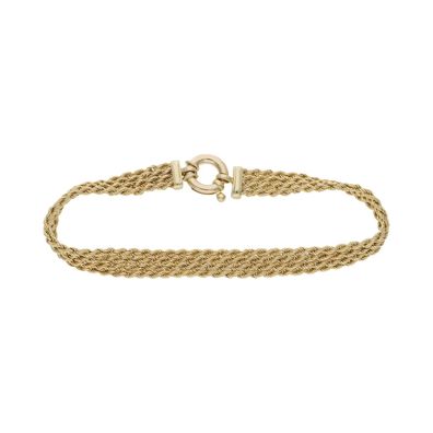 Damen Armband Gold 585 Breite 7,5 mm Second Hand 25326571 getragen, wie neu
