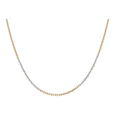 JuwelmaLux Kette aus Platin 950 und Gold 750, Anker diamantiert JL30-05-5239