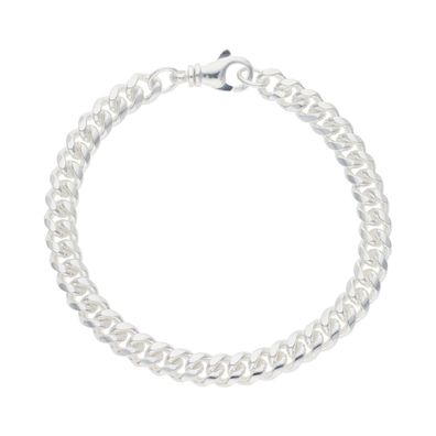 Armband Flachpanzer Silber 925 poliert JL50-03-0101 JuwelmaLux
