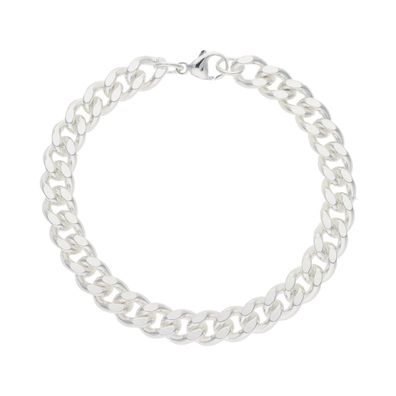 Silber Armband 925 Flachpanzer Herren poliert JL50-03-0097 JuwelmaLux