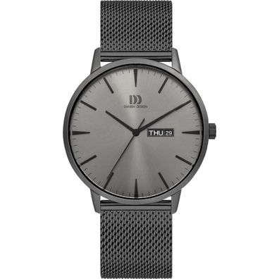 Danish Design Herrenuhr IQ66Q1267 Akilia Day Date All Grey Mesh (3314631)