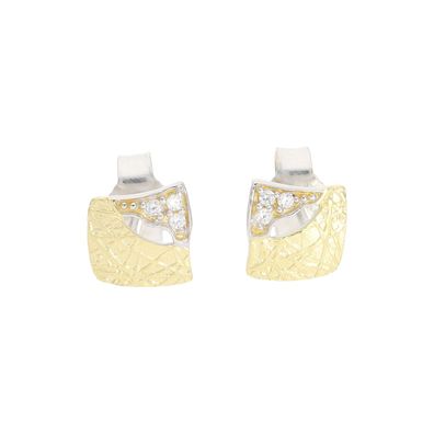 Ohrstecker Silber 925 goldplattiert Zirkonia JL20-06-1492 JuwelmaLux