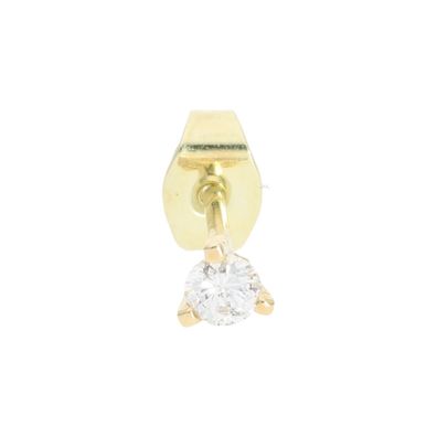 Einzel Ohrstecker Gold 585 Brillant 25326552 Second Hand getragen wie Neu