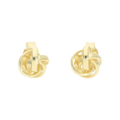 Ohrstecker Knoten Silber 925 goldplattiert JL20-06-1465 JuwelmaLux