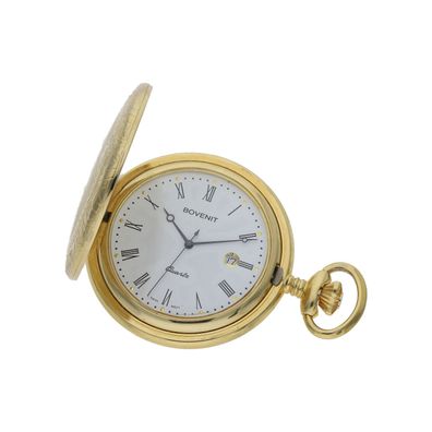 Taschenuhr Bovenit Metall Gold plattiert 25326551 Second Hand getragen