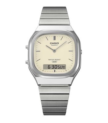 Casio Armbanduhr Edgy Collection AQ-240E-7A2EF Edelstahl, Resin