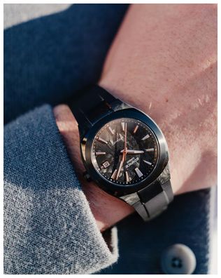 Casio Edefice Automatik Armbanduhr EFK-200XPB-1AER Carbon, Schwarz