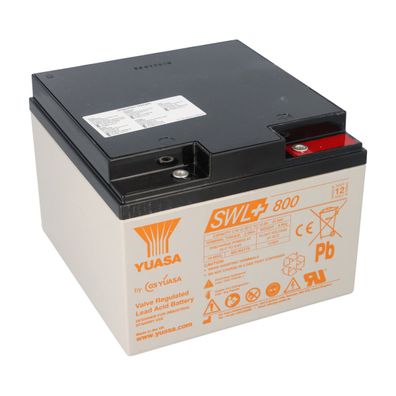 Yuasa SWL+800 High-Rate Longlife AGM-Bleiakku 12V 25Ah 800W/10 Min. – M5-Innengewinde