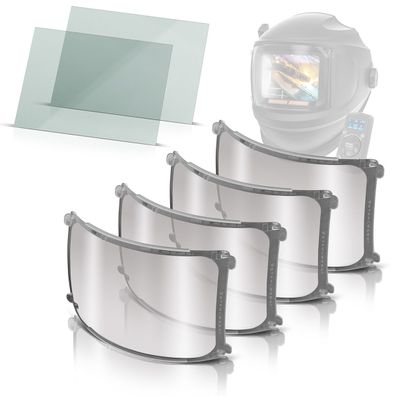 Stahlwerk Vorsatzscheiben 6er Set – Innen-Ersatzgläser für Schweißhelm MASTER