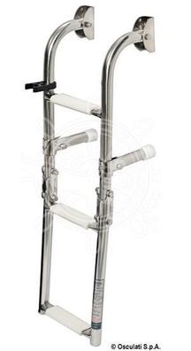 Badeleiter Edelstahl Heckbadeleiter Klappleiter Heckleiter Schlauchbootleiter