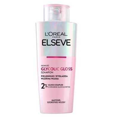 L'Oreal Paris Elseve Glycolic Gloss Shampoo für raues, mattes Haar, 200 ml