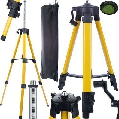 Rosfix Stativ für Kreuzlinienlaser 43–120 cm – 5/8" Gewinde | mit Libelle