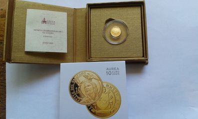 Original 10 euro 2025 Vatikan Die Taufe PP 3g Gold 917er