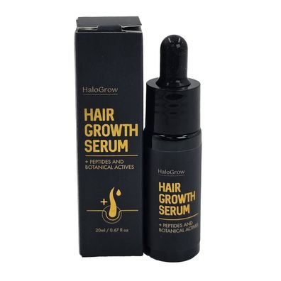 HaloGrow Hair Growth Serum 20ml - Biotin & Koffein Haarpflege Serum Blitzversand
