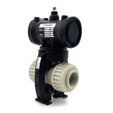 Stübbe Profi 101 Kugelhahn pneumatisch DN 25 PN 10 Pumpenkost K18/340