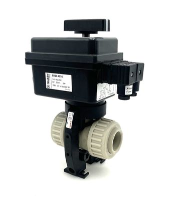 Stübbe Profi 101 Kugelhahn elektrisch DN 25 PP PN 10 PFTE FPM K18/328