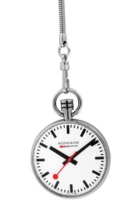 Mondaine Taschenuhr mit Kette A660.30316.11SBB