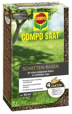 COMPO SAAT® Schatten-Rasen für ca. 50 m² - 1 kg